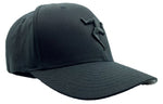 TRISKELE CURVED BILL FLEXFIT® HAT - Black with Black Logo