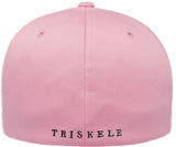 TRISKELE CURVED BILL FLEXFIT® HAT - Pink With Black Logo