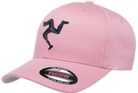 TRISKELE CURVED BILL FLEXFIT® HAT - Pink With Black Logo