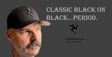 TRISKELE CURVED BILL FLEXFIT® HAT - Black with Black Logo